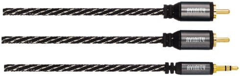 Kabllo audio Avinity, 2x RCA në 3.5 mm stereo, 1.5 m, e zezë