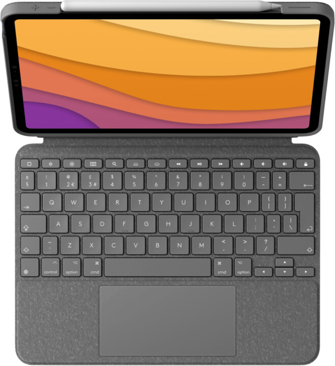 Tastierë Logitech Combo Touch për iPad Air (4th & 5th),e hirtë