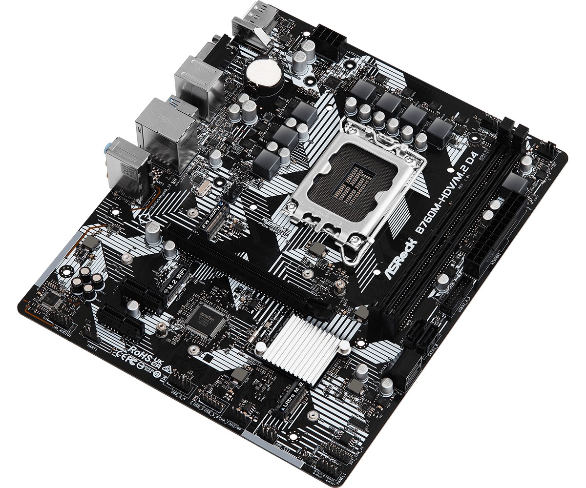 Pllakë amë Asrock B760M-HDV/M.2 D4 Intel B760 LGA 1700 micro ATX