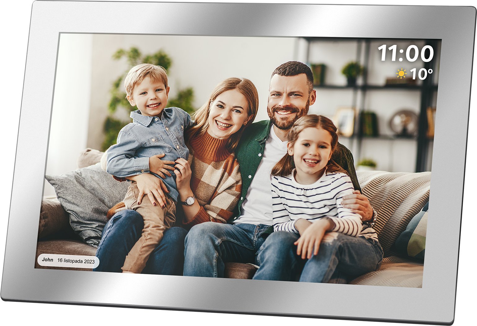 Kuadër dixhital Kruger&amp;Matz FRAMEO, 10.1", Wi-Fi, pamje mirror