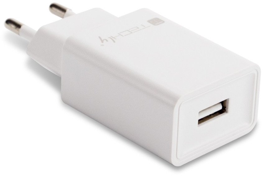 Karikues muri Techly USB A, 5V 2.4A 12W, i bardhë