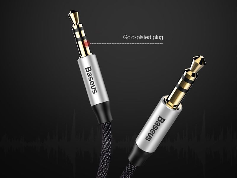 Kabllo Baesus, jack 3.5 mm - 3.5 mm, 1.5 m, e zezë