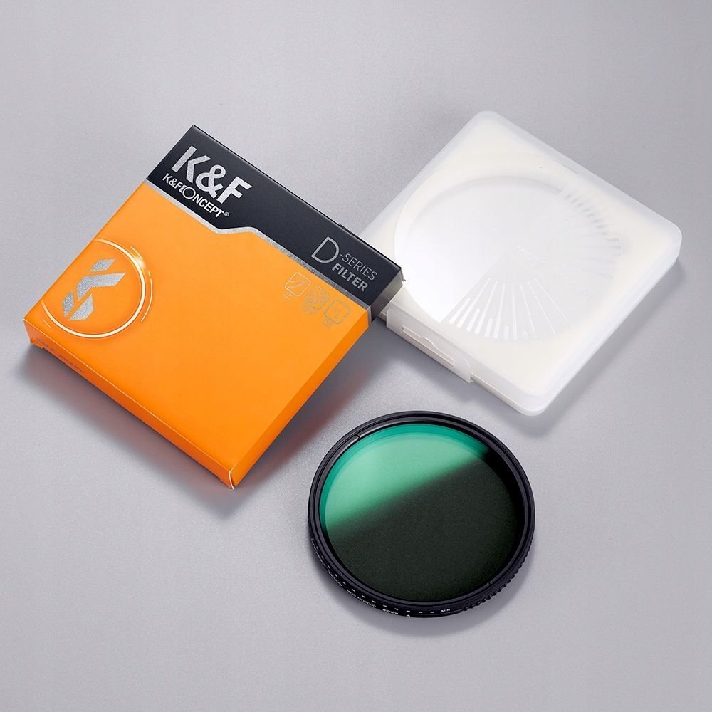 Filter gri i rregullueshëm K&amp;F Concept Nano D Series ND3 ND1000 KF01.1831, 52mm, gri
