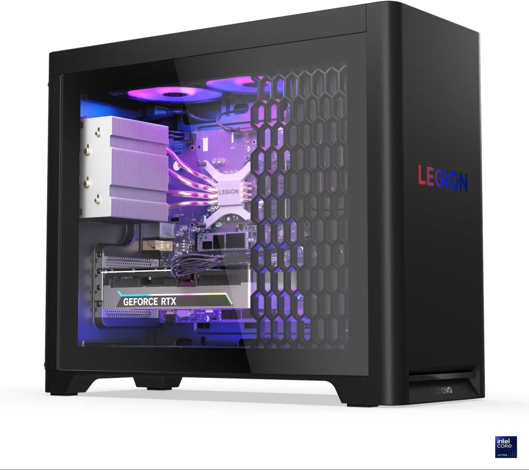 Kompjuter Lenovo Legion T5 30IAX10, Intel Core Ultra 7 255HX, 32GB RAM, 2 TB M.2 PCIe, NVIDIA GeForce RTX 5060 Ti 8GB GDDR7, i zi