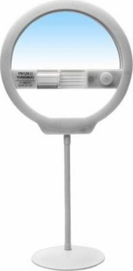 Dritë unazë kozmetike Yongnuo YN128 II, portative, me pasqyrë, e bardhë