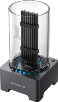 Doking stacion Graugear Docking Station për SSD M.2 NVMe, PCIe 3.0 SATA, me ftohës dhe ventilator