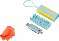 Kuti për kartela memorie JJC MCR STM5BY, për SD dhe TF, me lexues USB 3.0, blu