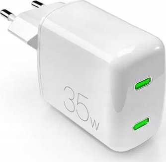 Karikues muri Puro MiniPro, Dual USB C, 35W, i bardhë