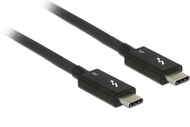Kabllo Delock USB-C në USB-C, 2m, e zezë