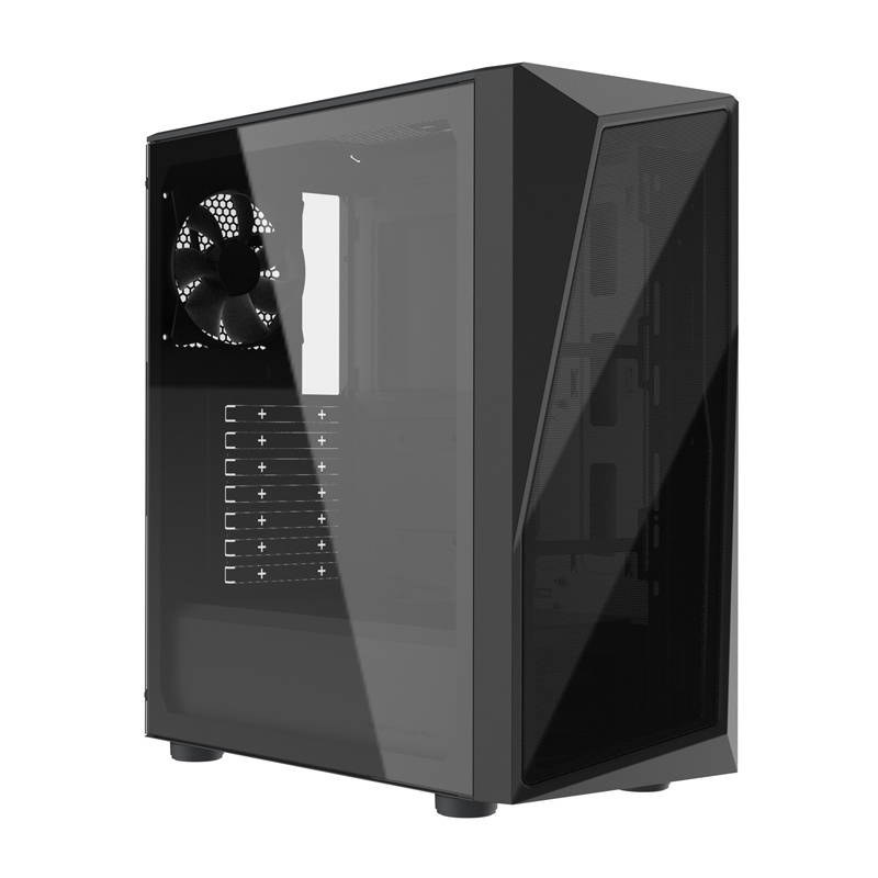 Kasa PC Cooler Master CMP 520L, Midi Tower, panel xhami, e zezë