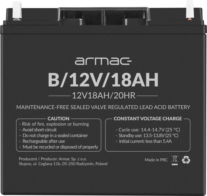 Bateri Armac, 12V / 18Ah