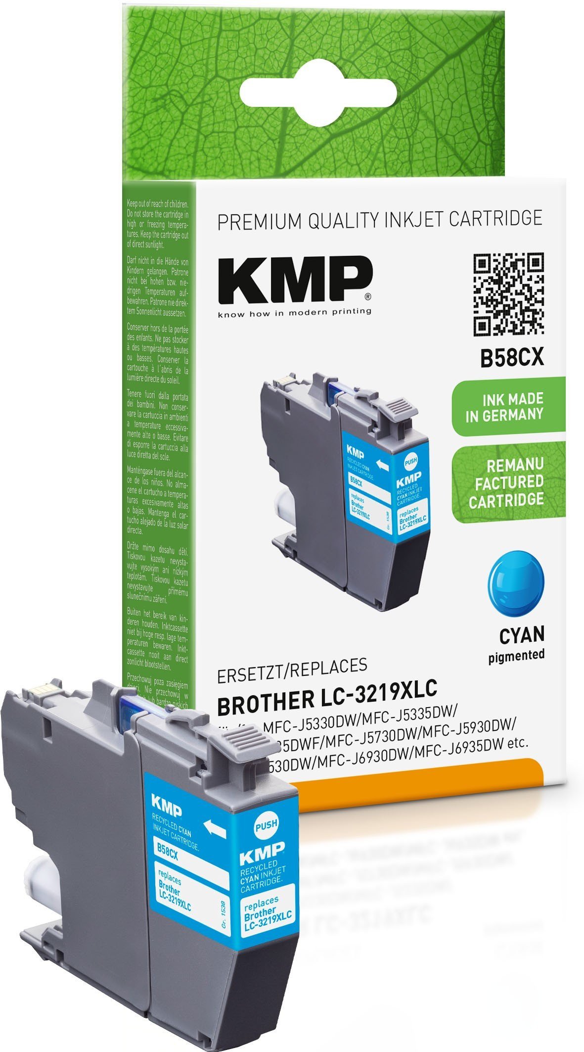 Katridhë boje KMP 1538 4003, XL, cyan