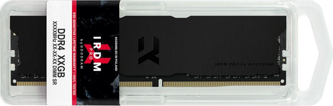 Memorie GoodRam IRDM PRO Deep Black, DDR4, 32 GB, 3600 MHz, CL18, IRP-K3600D4V64L18/32GDC