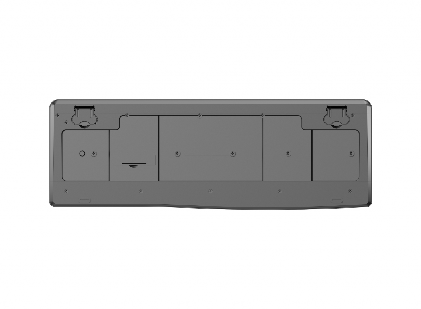 Tastierë wireless Huntersun 2.4G, 104 taste, USB, e zezë
