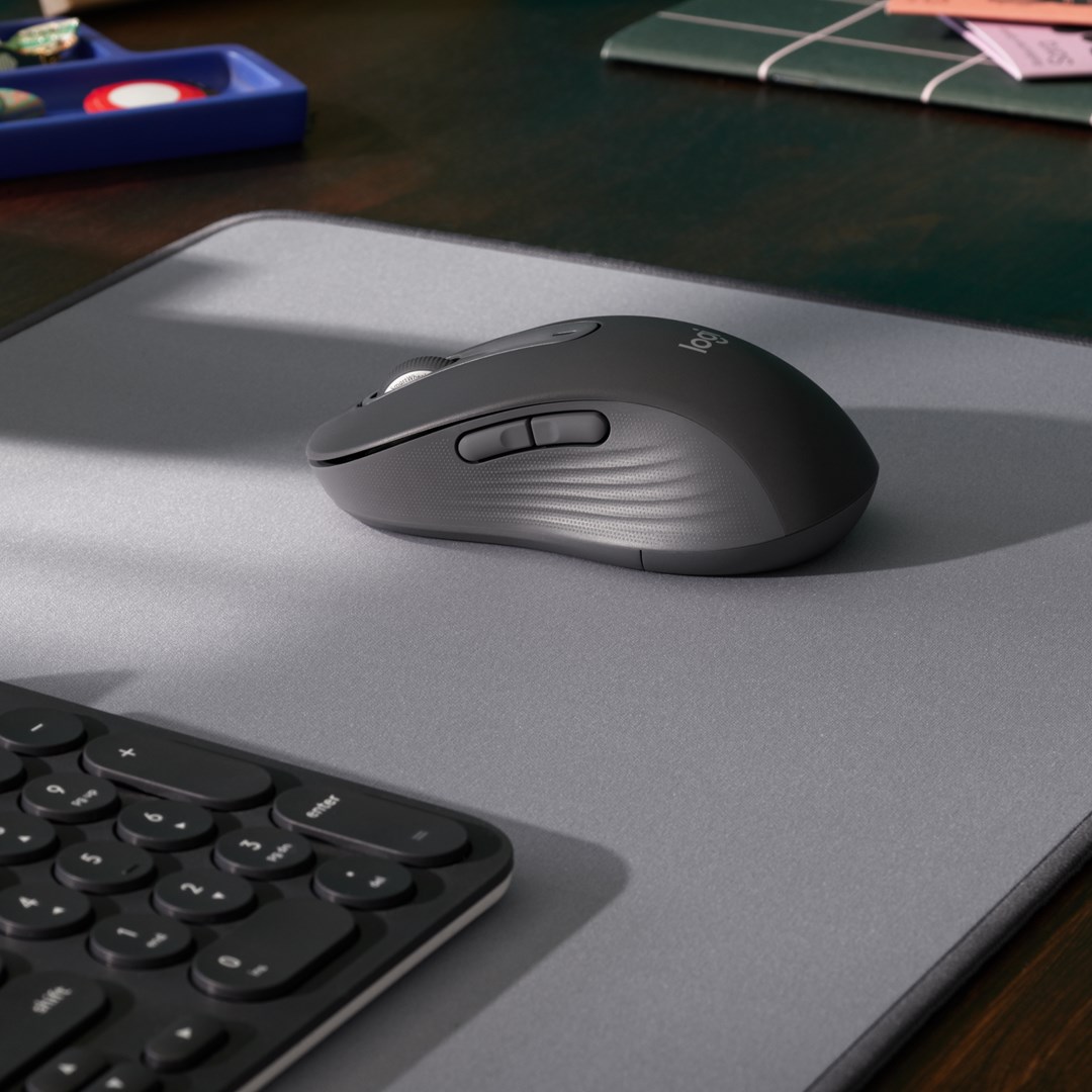 Maus Logitech Signature M650, wireless, 4000 DPI, i hirtë