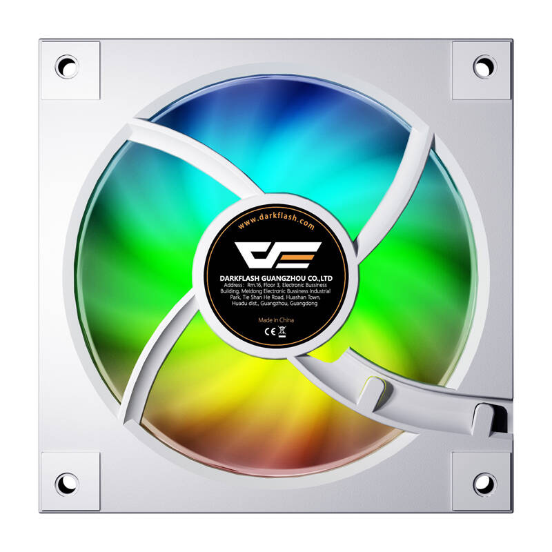 Ventilator kaste Darkflash DM20, 120mm, ARGB, i bardhë 2