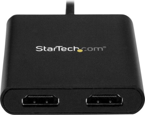Adapter multi monitor StarTech.com MST, USB C në 2x HDMI, 4K 30Hz, i zi