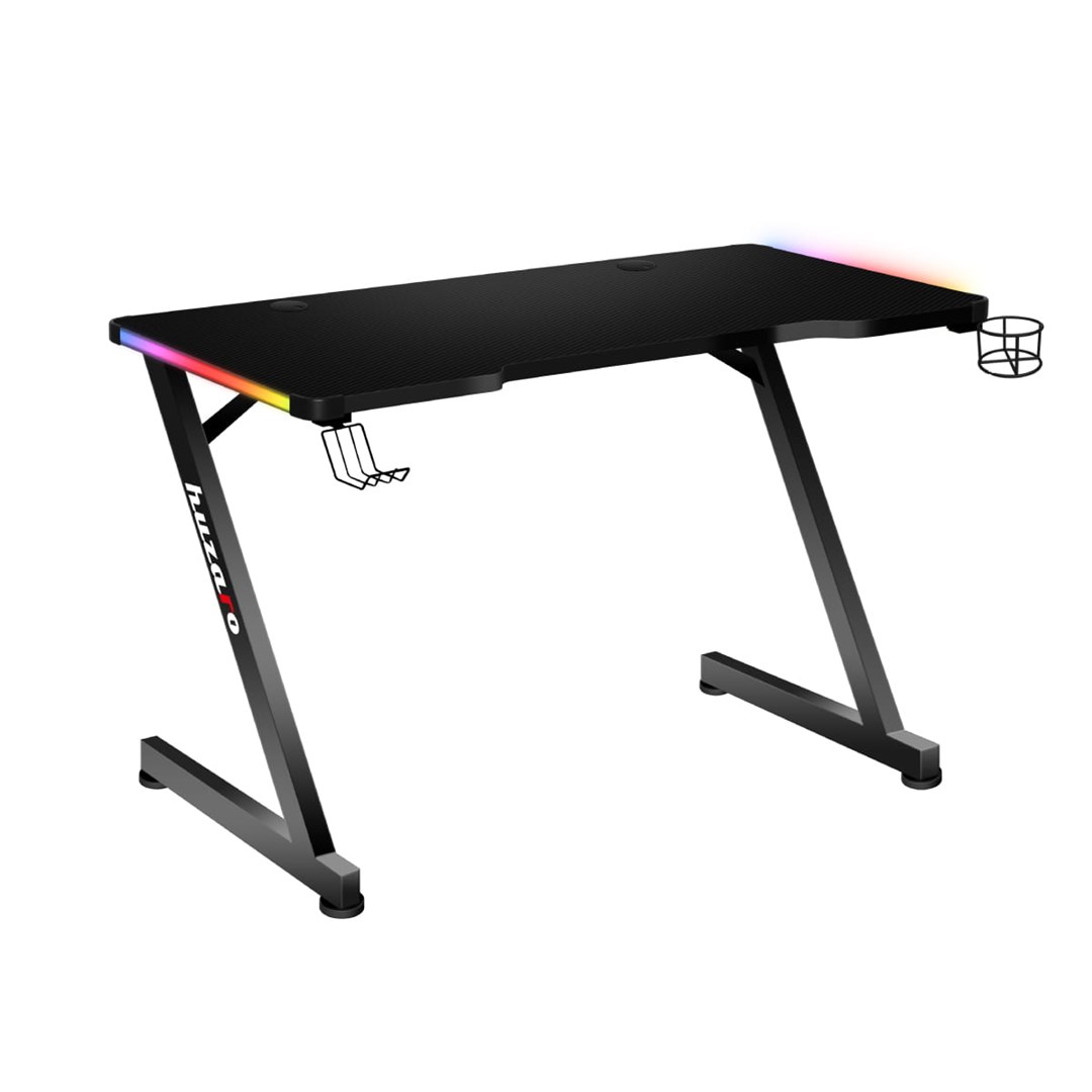 Tavolinë lojërash Huzaro Hero 2.5, 120x60 cm, 25 mm,RGB LED, e zezë