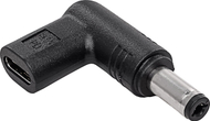 Adapter karikuesi Akyga AK-ND-C02, USB-C në 5.5 x 2.1 mm, i zi