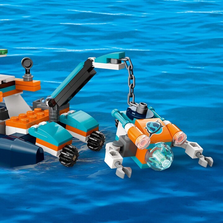 Set LEGO® City 60377 Divers' Exploration Submarine, 182 pjesë