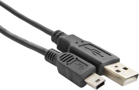 Kabllo USB në Mini USB Qoltec, 1.8m, USB 2.0, i zi