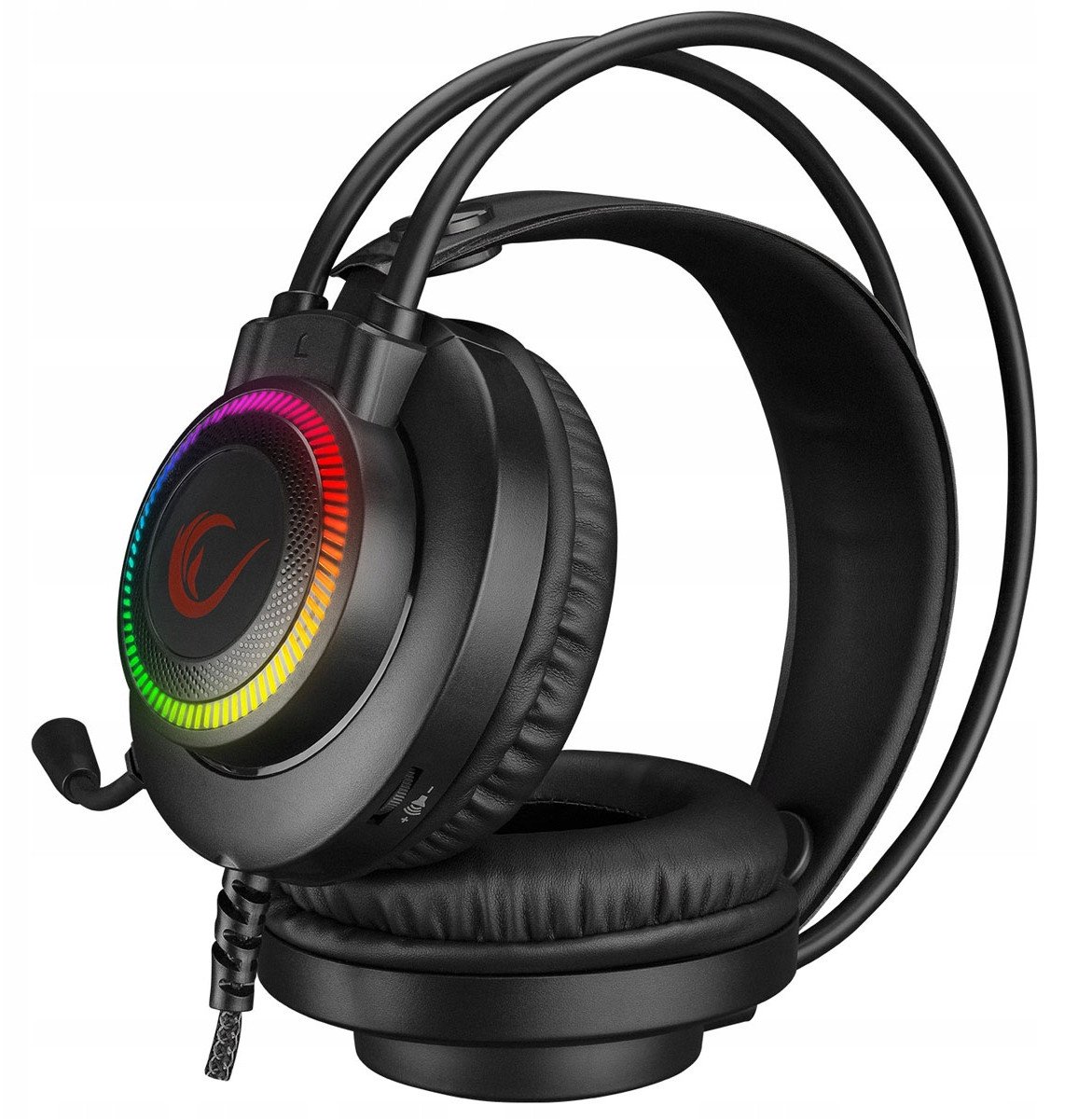 Kufje gaming Rampage RM-K27 X-JAMMER, RGB LED, stereo, të zeza