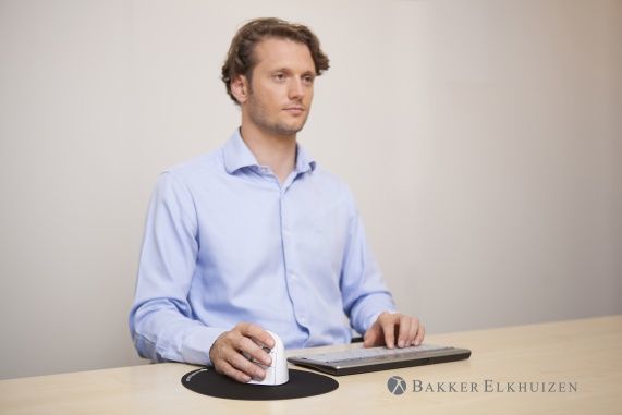 Maus BakkerElkhuizen Evoluent, wireless, Bluetooth, i bardhë