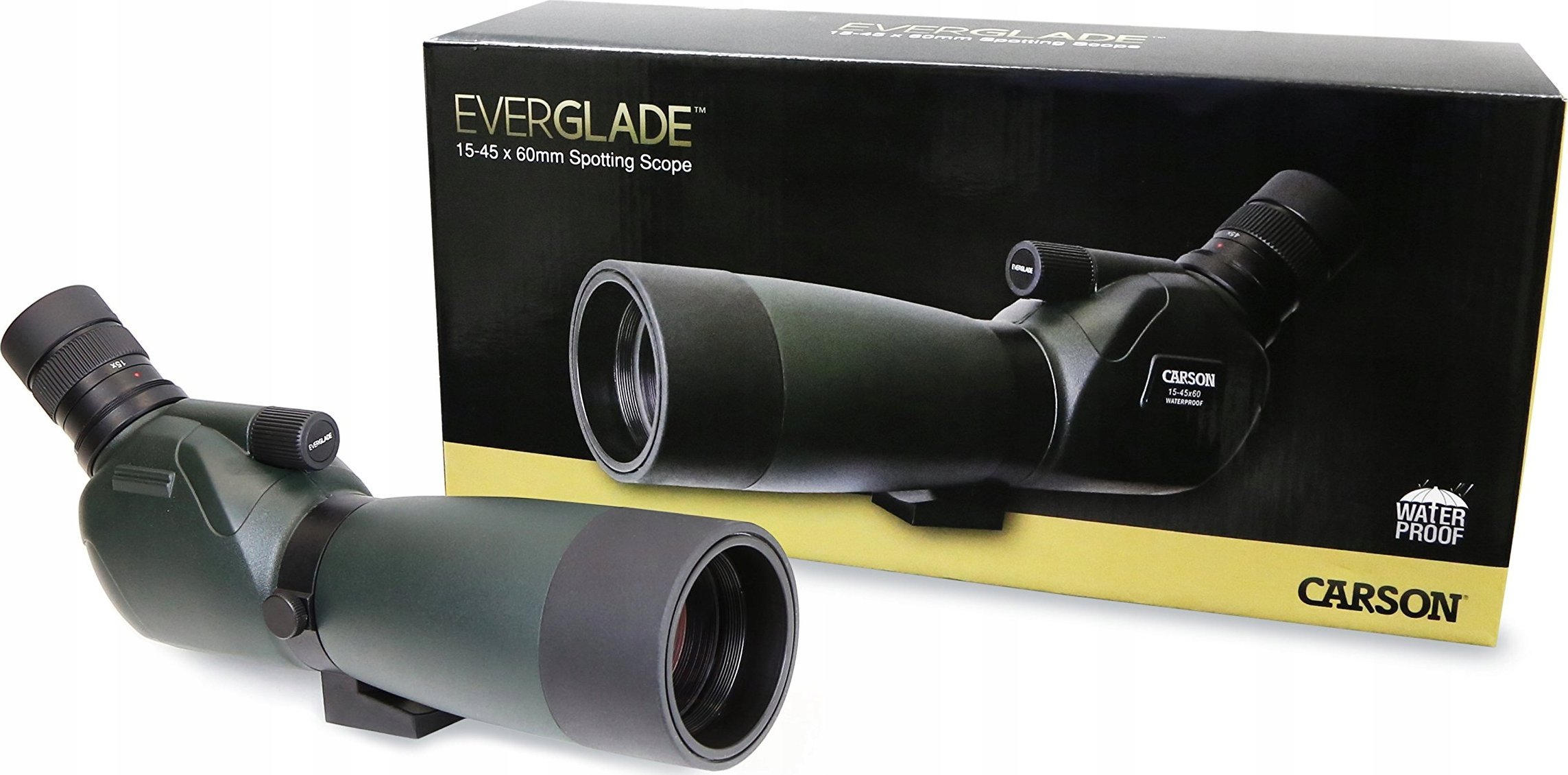 Teleskop vëzhgimi Carson EverGlade SS-560, 15-45x, 60mm, i zi gri