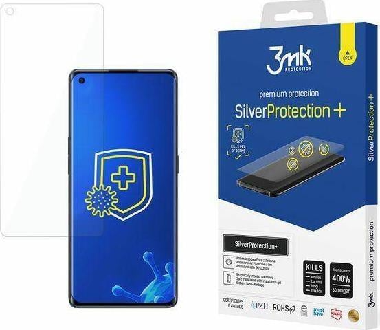 Foli mbrojtëse 3MK Silver Protect+ për Oppo Reno 6 Pro+ 5G PENM00, antimikrobiale, aplikim wet, transparente