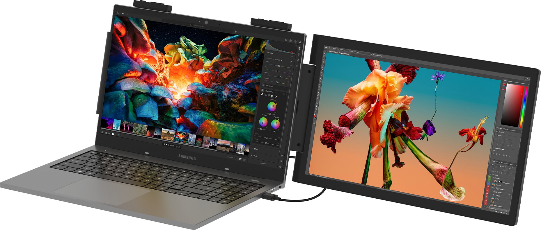 Monitor portativ Zeuslap Z14P, 14", Full HD, i zi