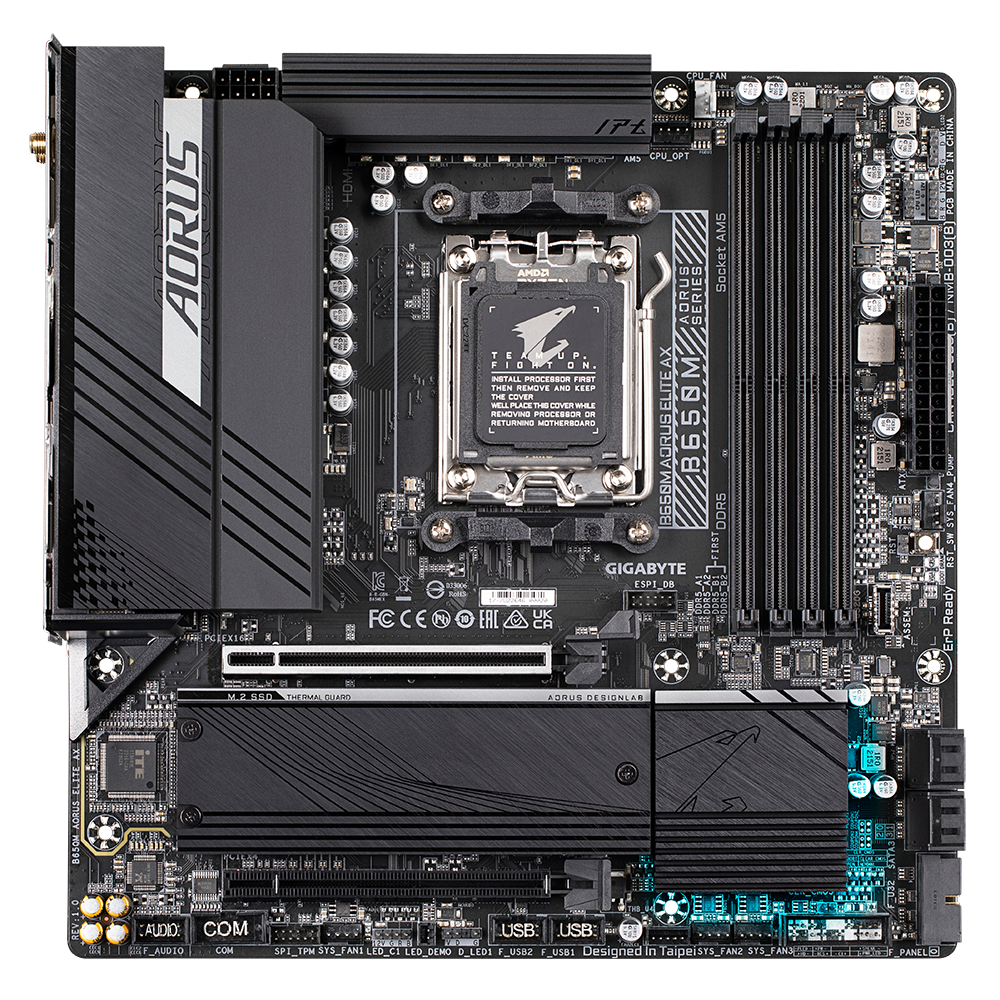 Pllakë amë Gigabyte B650M AORUS ELITE AX, DDR5, WiFi, socket AM5