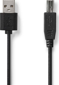 Kabllo USB Nedis, USB 2.0 A në B, 3m, e zezë
