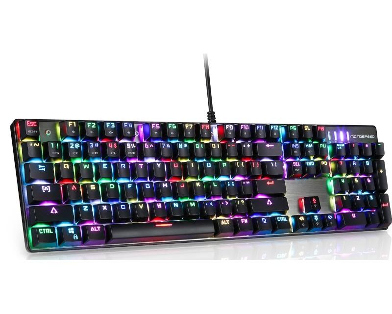 Tastierë MOTOSPEED CK104 - USB, gri