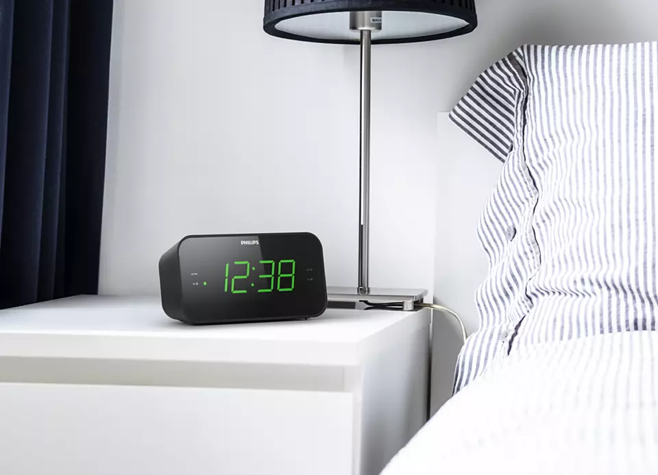 Orë radio Philips TAR3306/12, FM Alarm, e zezë