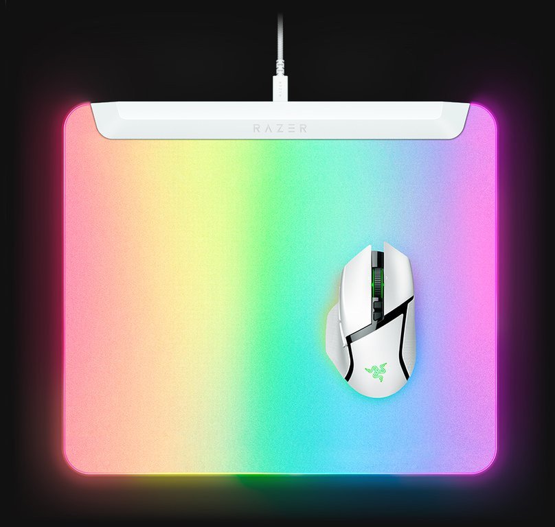 Mousepad gaming Razer Firefly V2 Pro, RGB multi zone, White Edition, i bardhë