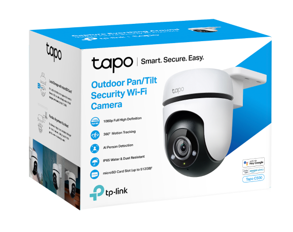 Kamerë TP-Link Tapo C500 Outdoor Pan/Tilt WiFi, 1080P Full HD, 360°