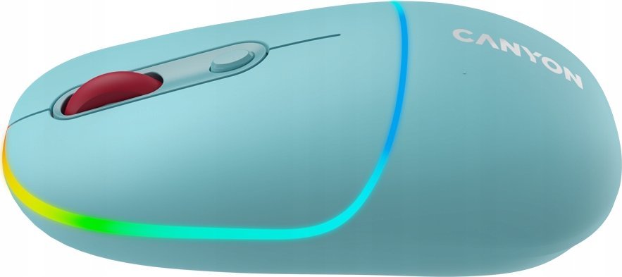 Mouse pa kabllo Canyon MW-22, optik, DPI 1600, RGB, blu e errët