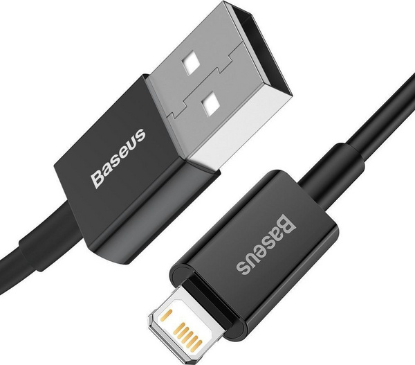 Kabllo BASEUS Superior Series USB-A - Lightning, 2.4A, 1m, e zezë
