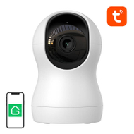 Kamerë sigurie IP Gosund 2K Home Security, Wi‑Fi, pan dhe tilt, e bardhë