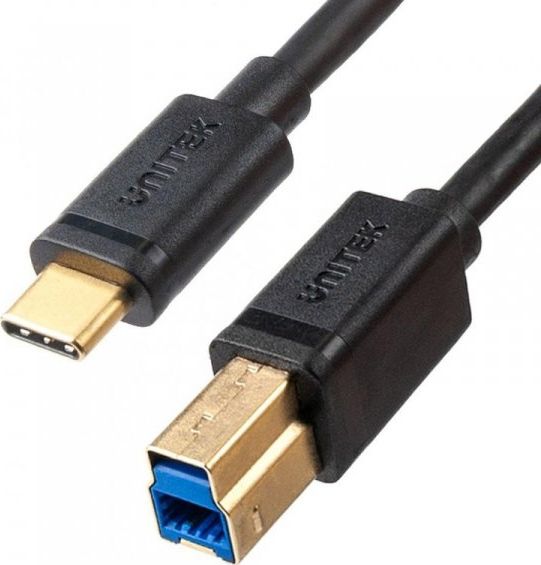 Kabllo USB Unitek C14096BK, USB B në USB C, 2 m, e zezë