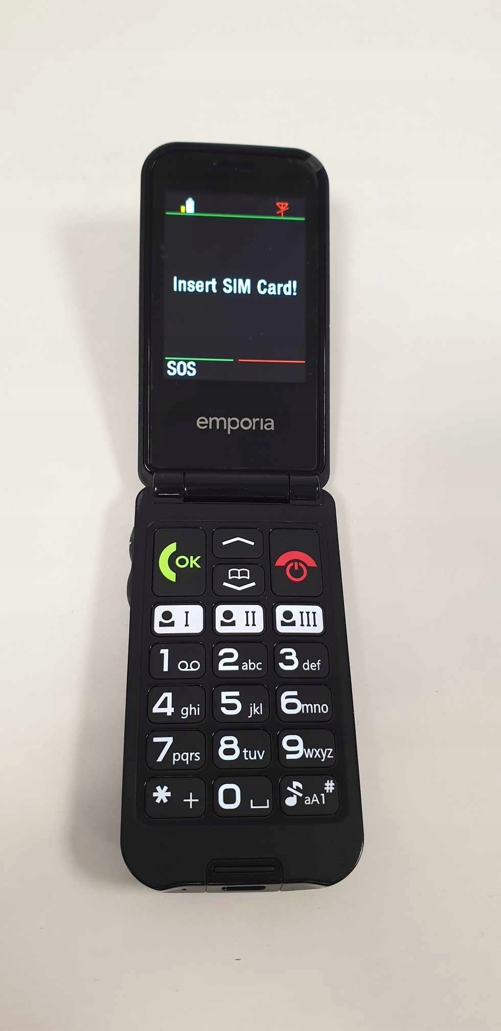 Telefoni me kapak Emporia EmporiaTALKglam, 2.4", 94 g, i zi