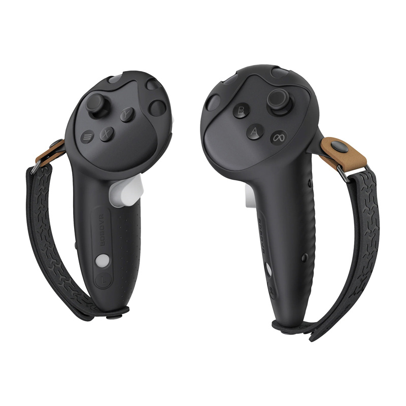 Grips kontrollori BOBOVR G3, për Quest 3 dhe 3S, silikon antirrëshqitës, të zeza