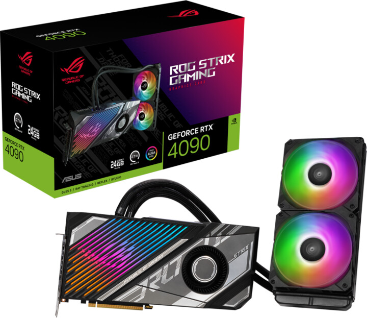 Kartelë grafike ASUS ROG STRIX LC GeForce RTX 4090 O24G GAMING, 24GB GDDR6X