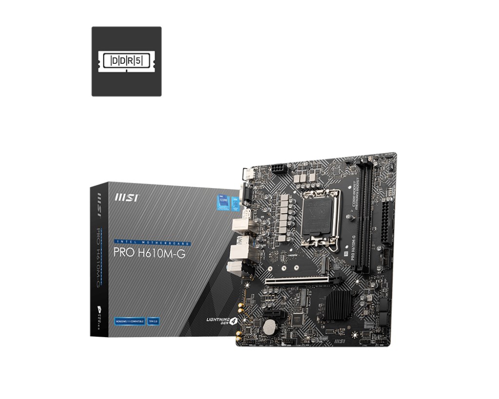 Pllakë amë MSI PRO H610M-G Intel H610 LGA 1700 micro ATX