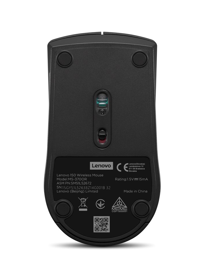 Maus Lenovo 150, wireless, USB, i zi