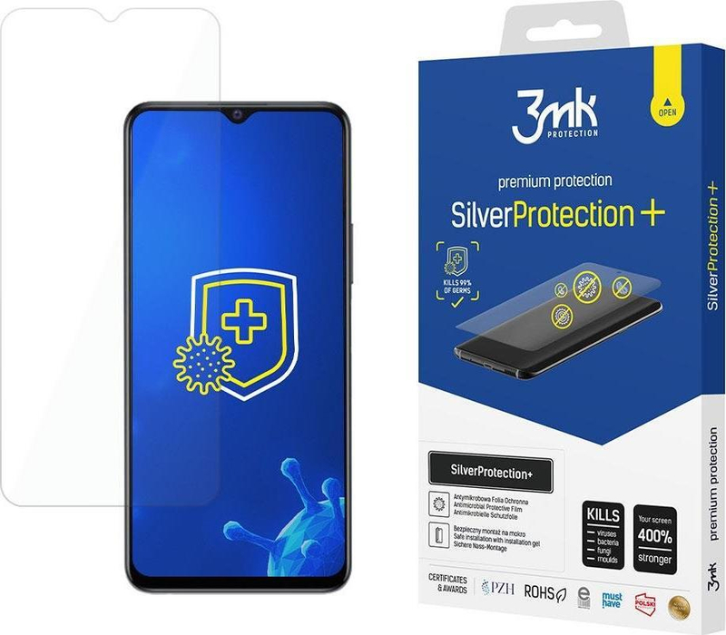 Folie mbrojtëse 3MK SilverProtection Plus për Vivo Y52 5G, antimikrobike, transparente