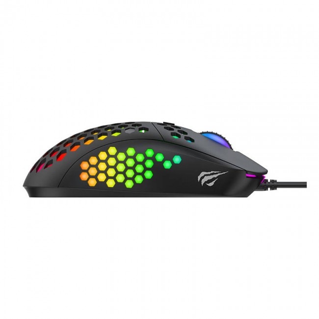 Maus gaming Havit Gamenote MS878, 10000 DPI, RGB, i zi