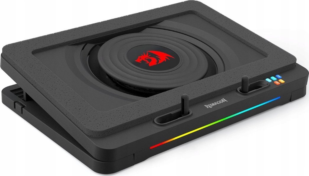 Ладечка подлога за лаптоп WINDSEEKER GCP512, 15\"-17\", со RGB, црна