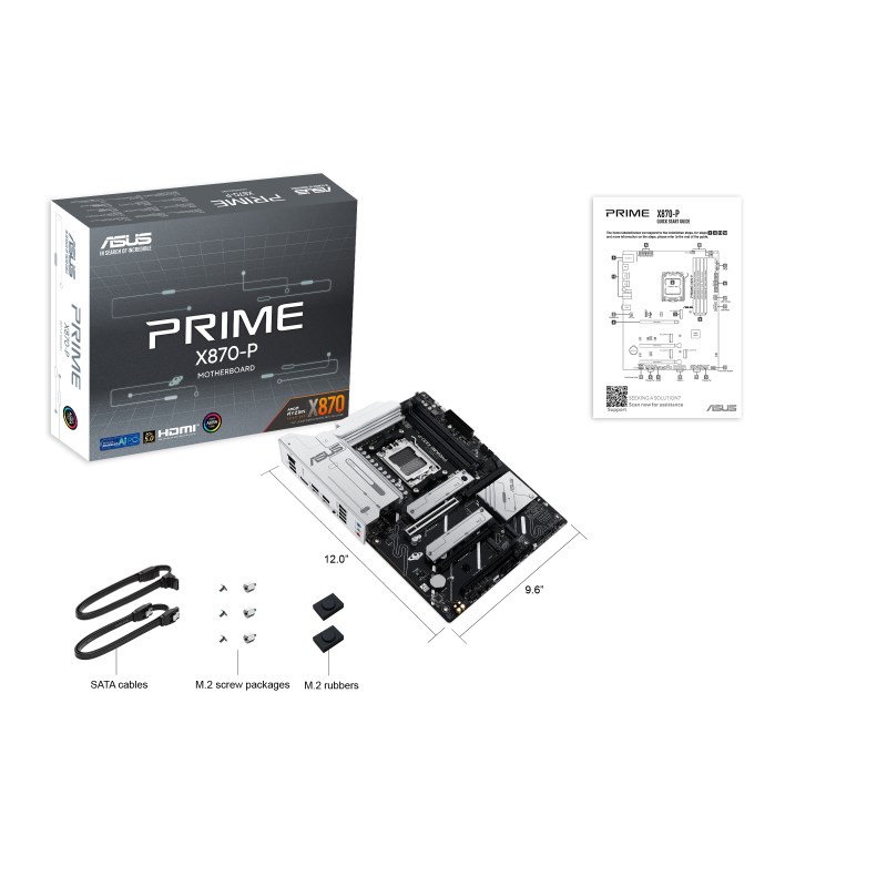 Pllakë amë ASUS PRIME X870-P, AMD X870, Socket AM5, ATX