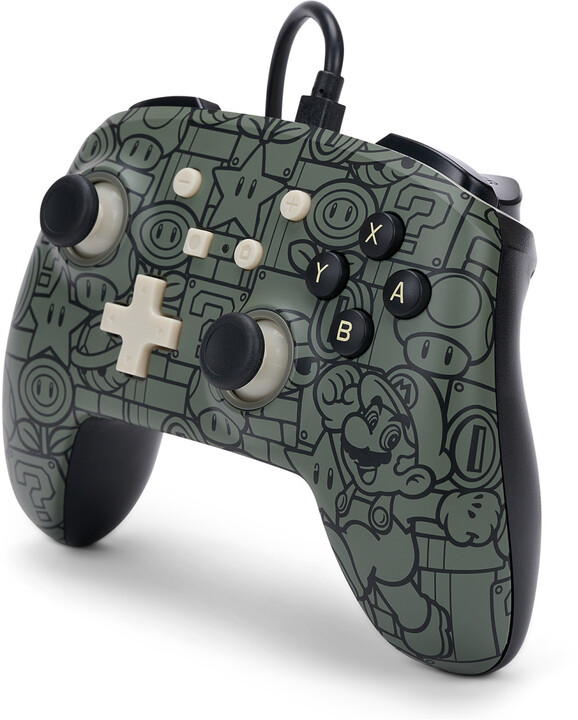 Kontroller PowerA Enhanced Wired Controller, Power-Up Mario (SWITCH)